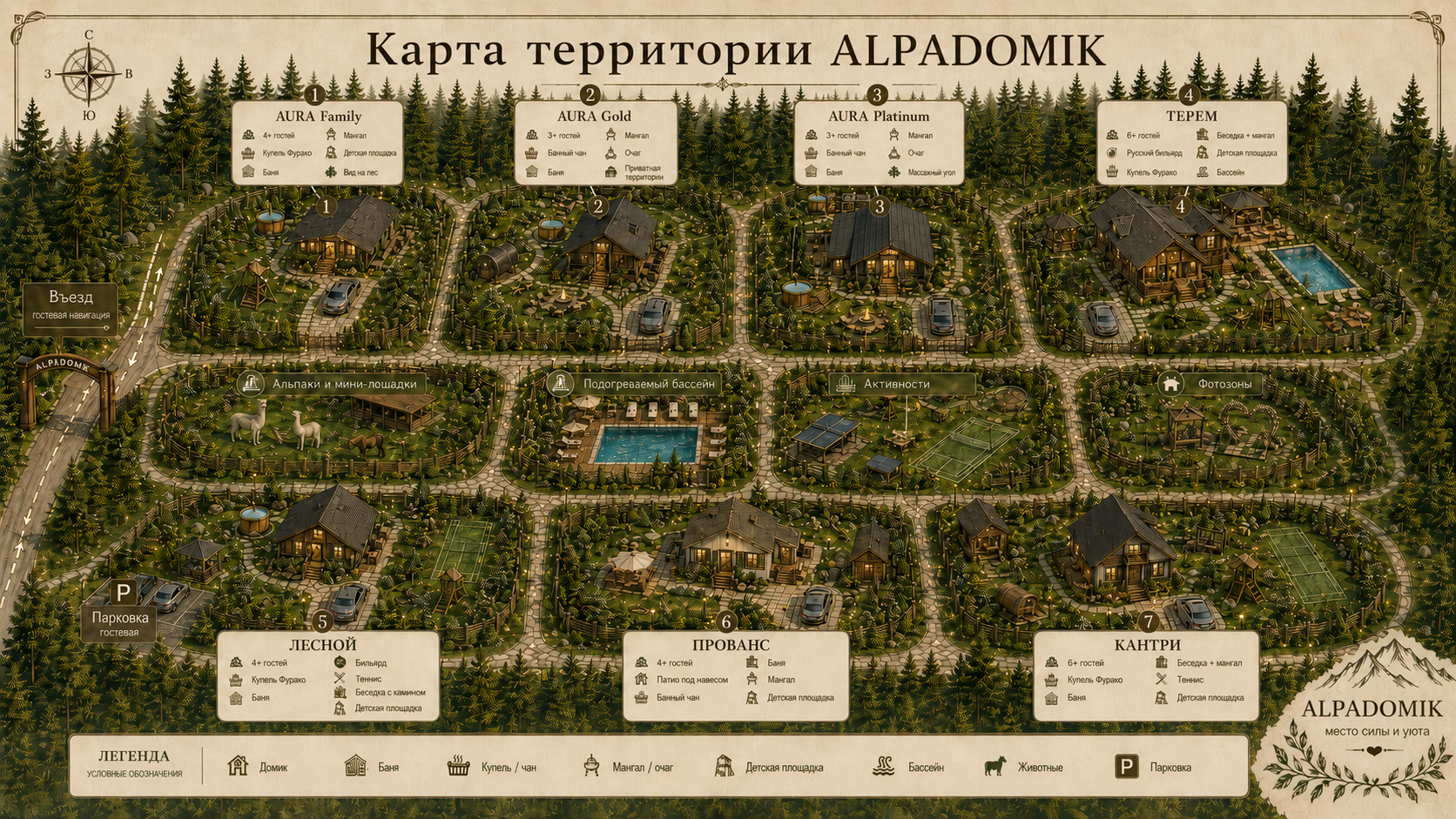 Карта территории комплекса